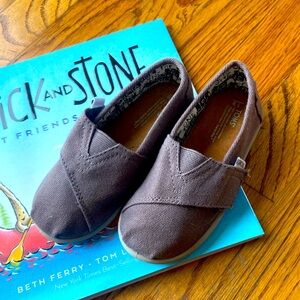 TOMS Alpargata Blue Canvas Toddler Shoe T9
